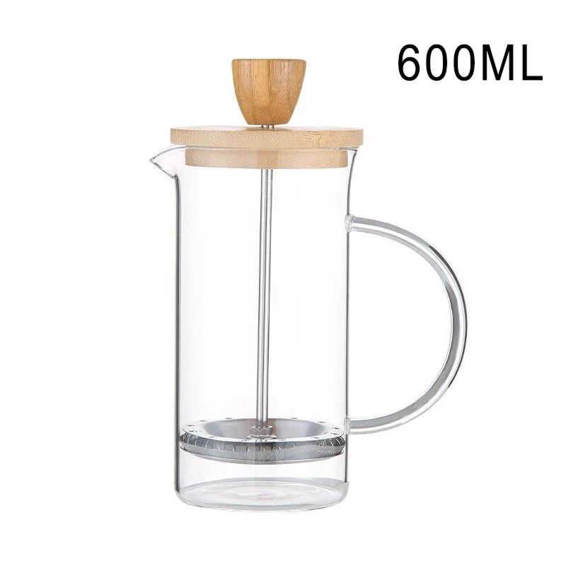 ElyTarus Borosilicate Glass French Press Coffee Maker