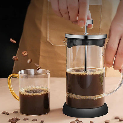 ElyTarus Borosilicate Glass French Press Coffee Maker