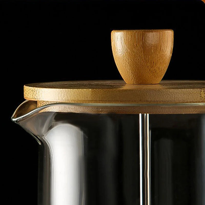 ElyTarus Borosilicate Glass French Press Coffee Maker