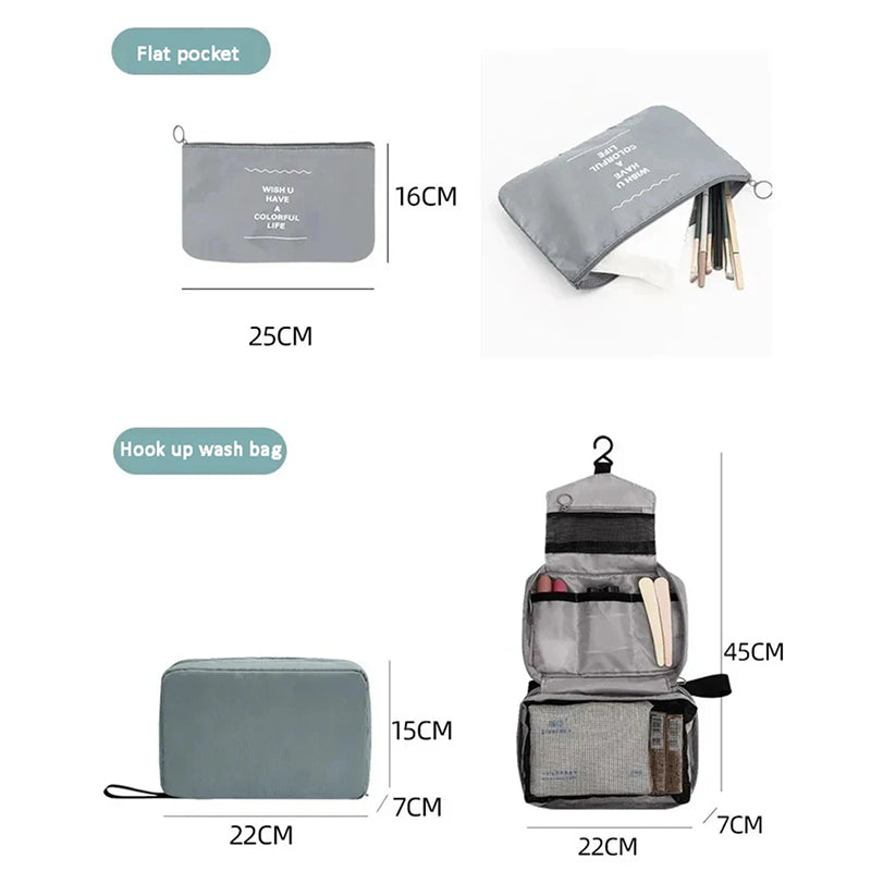 ElyVoile 7-Piece Travel Packing Cubes & Hanging Wash Bag