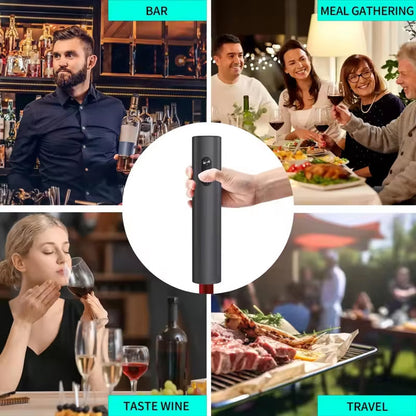 EnziVine 4-in-1 Electric Wine Bottle Opener Gift Set