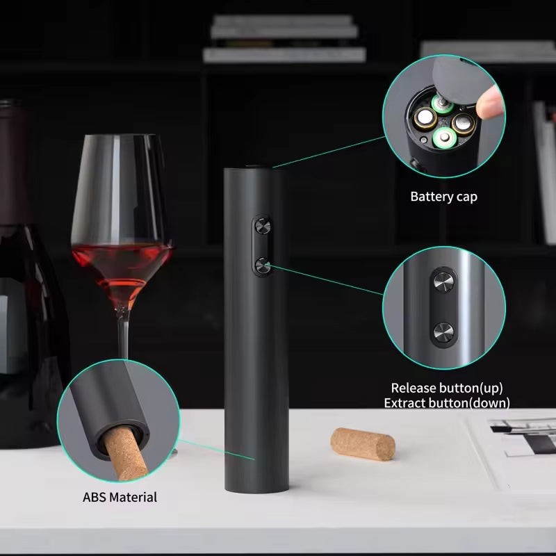 EnziVine 4-in-1 Electric Wine Bottle Opener Gift Set