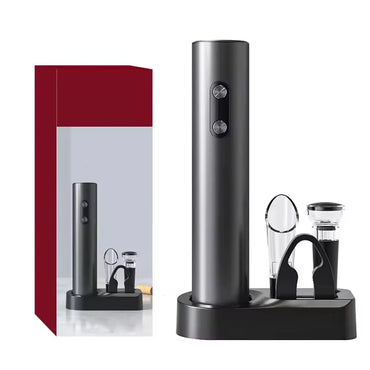 EnziVine 4-in-1 Electric Wine Bottle Opener Gift Set