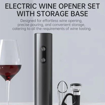 EnziVine 4-in-1 Electric Wine Bottle Opener Gift Set