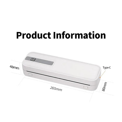 FastConnit Inkless Portable Thermal Printer Bluetooth
