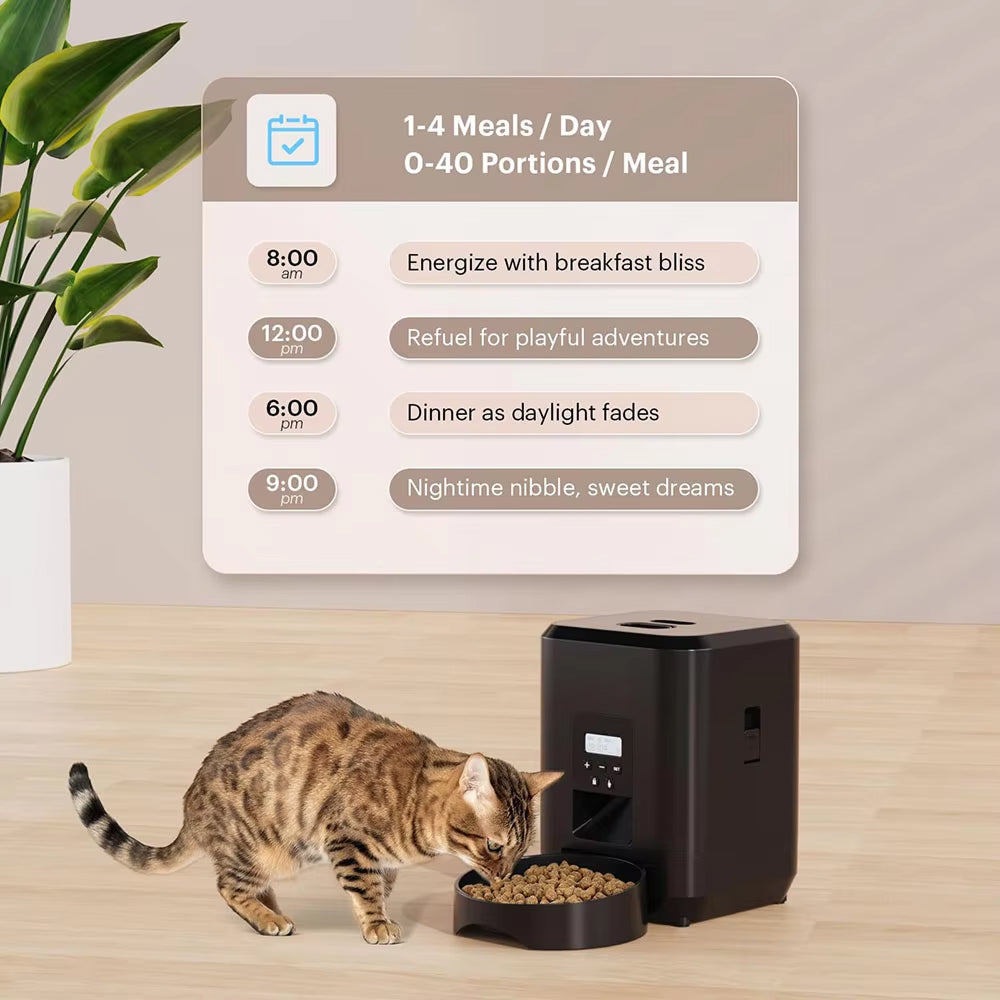 BostFoni WiFi Automatic Pet Feeder with App Control & Battery Backup