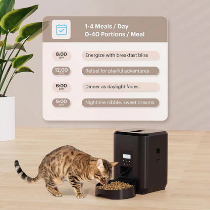 BostFoni WiFi Automatic Pet Feeder with App Control & Battery Backup