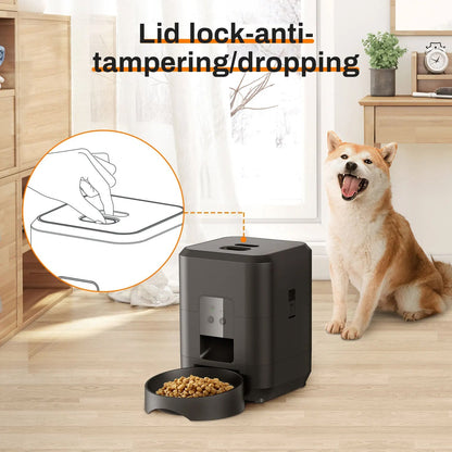 BostFoni WiFi Automatic Pet Feeder with App Control & Battery Backup