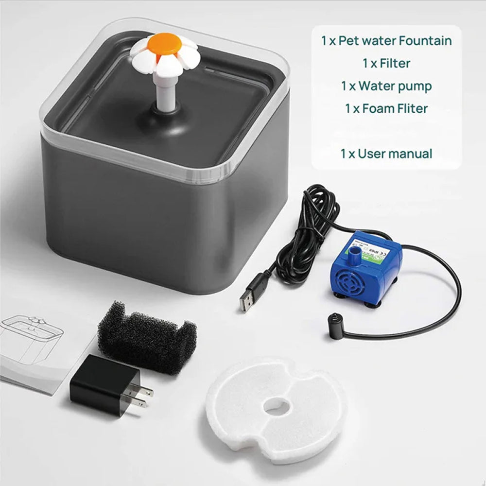 FeliFlowa 4-Stage Filtration Quiet Cat Water Fountain