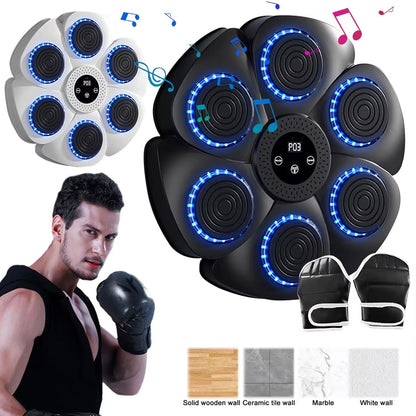 Interactive Music Boxing Machine with LED Lights & Bluetooth