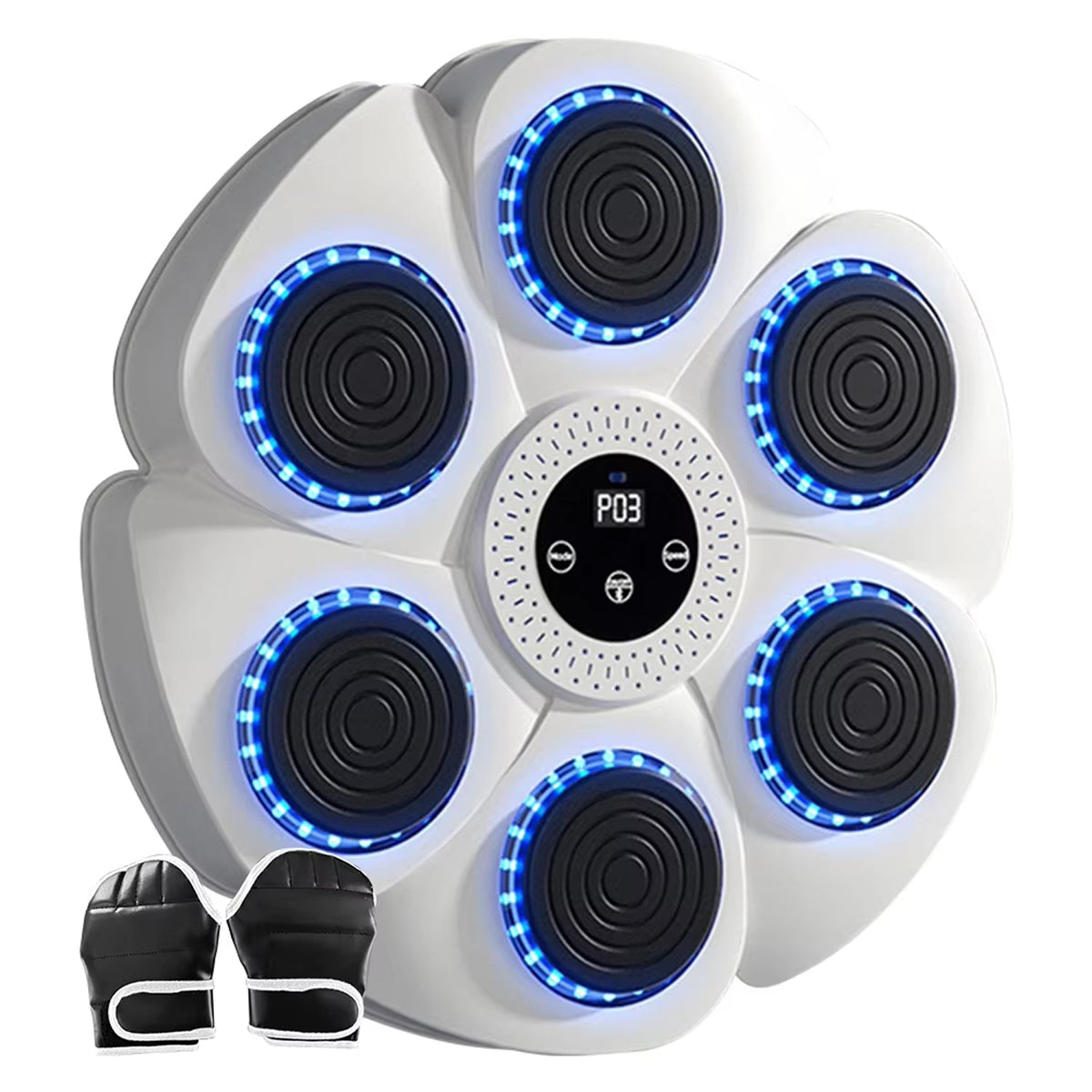 Interactive Music Boxing Machine with LED Lights & Bluetooth