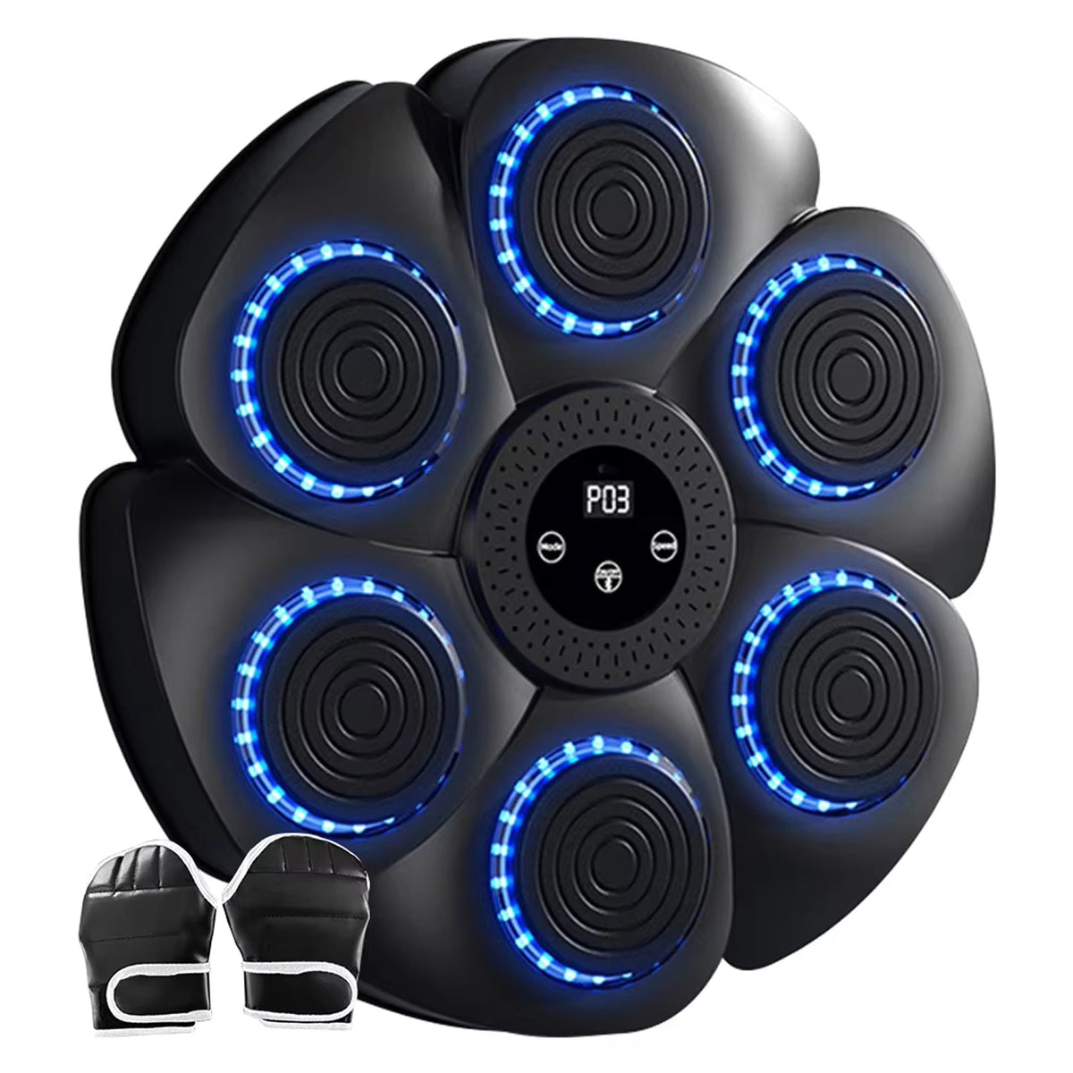 Interactive Music Boxing Machine with LED Lights & Bluetooth