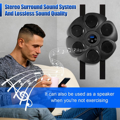 Interactive Music Boxing Machine with LED Lights & Bluetooth