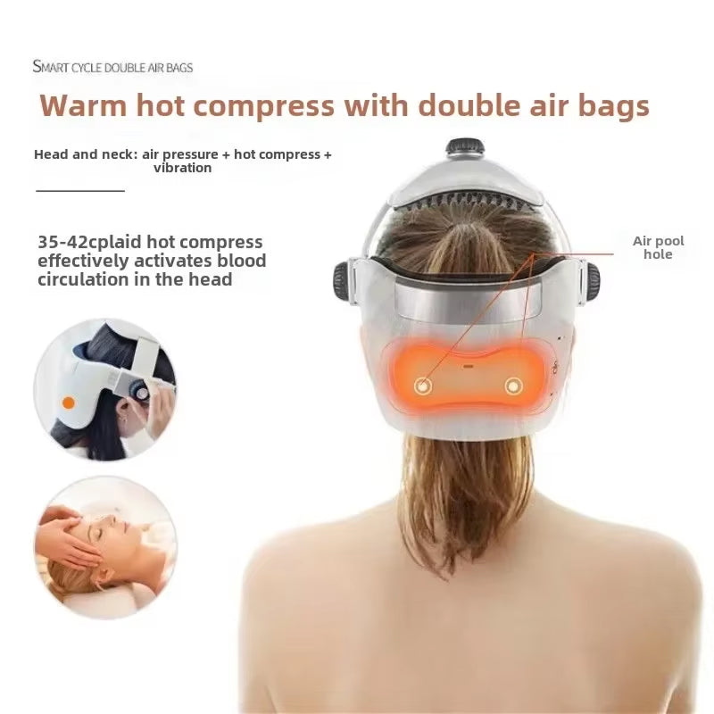 FivaSoft Acupressure Head Massager with Heat and Vibration