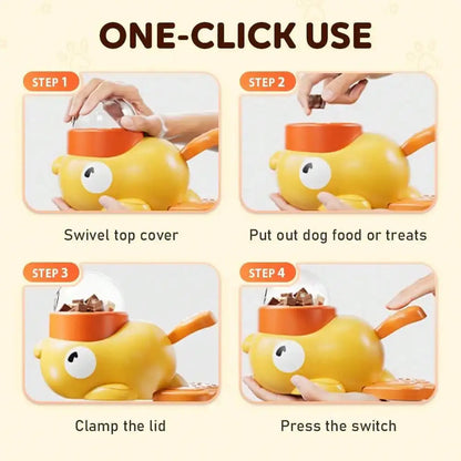 FizoClen Interactive 2-in-1 Dog Slow Feeder and Puzzle Toy