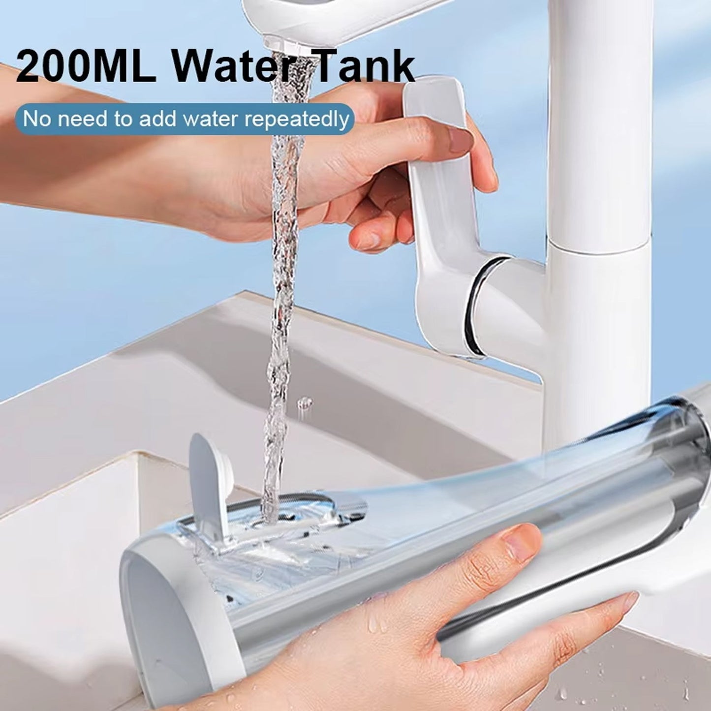 FloziWash Handheld Water Flosser 1600 Pulses Per Minute