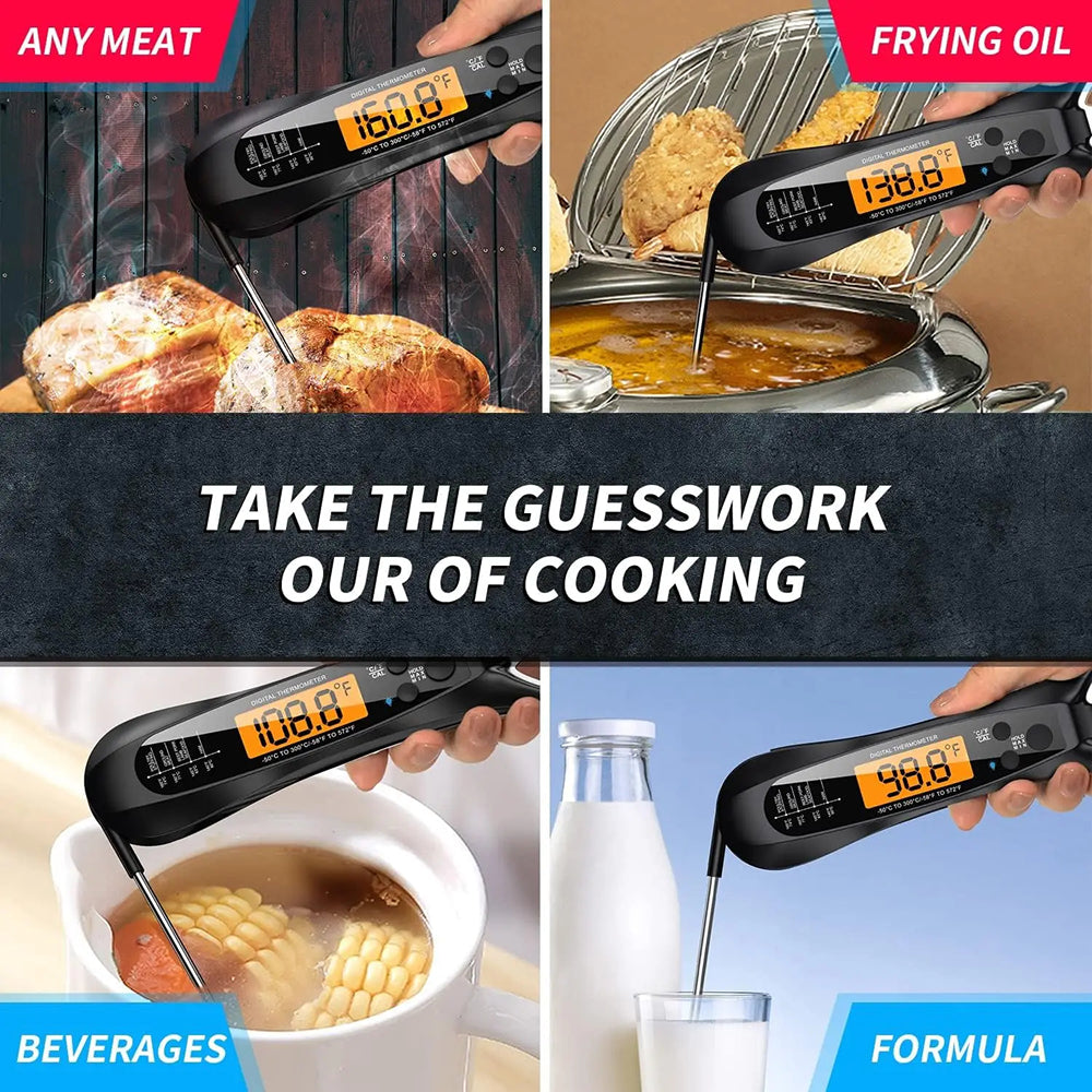 FodiVist Instant Read Meat Thermometer 2-3 Sec Waterproof