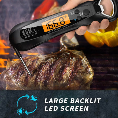 FodiVist Instant Read Meat Thermometer 2-3 Sec Waterproof