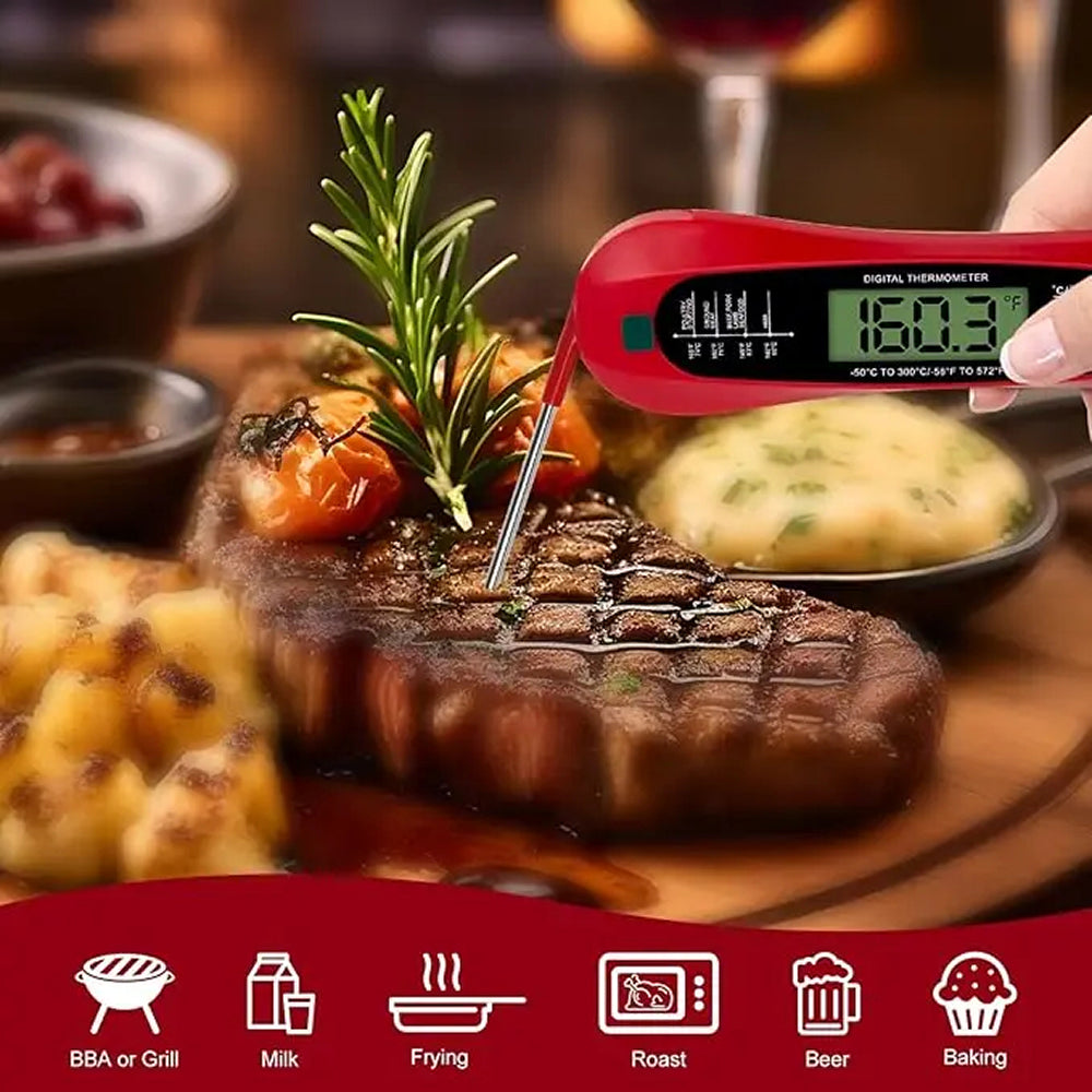 FodiVist Instant Read Meat Thermometer 2-3 Sec Waterproof