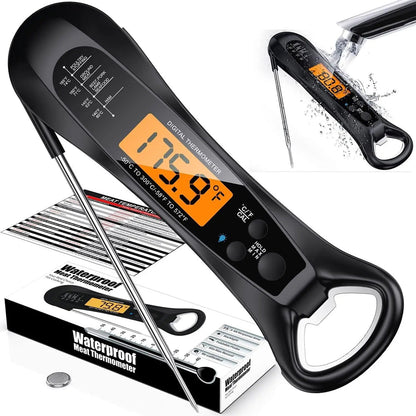 FodiVist Instant Read Meat Thermometer 2-3 Sec Waterproof