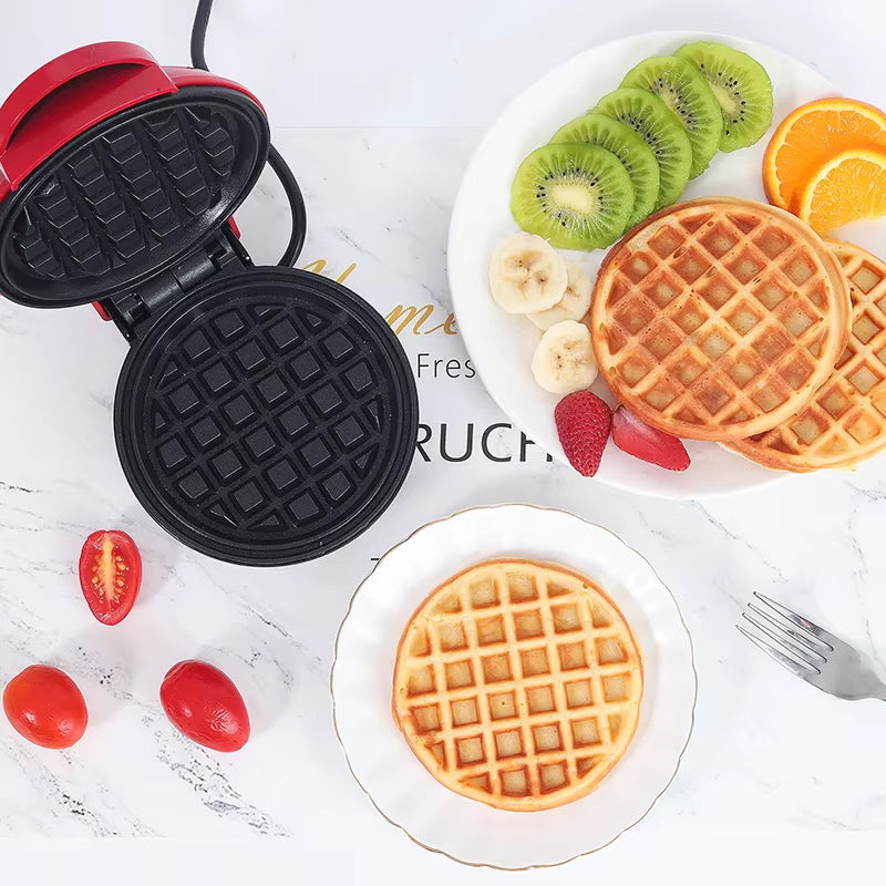 FoldYumi Mini Belgian Waffle Maker - Non-Stick & Rapid Heating