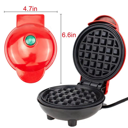 FoldYumi Mini Belgian Waffle Maker - Non-Stick & Rapid Heating