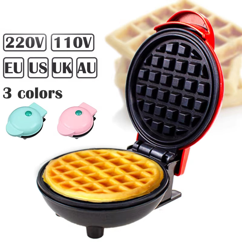 FoldYumi Mini Belgian Waffle Maker - Non-Stick & Rapid Heating