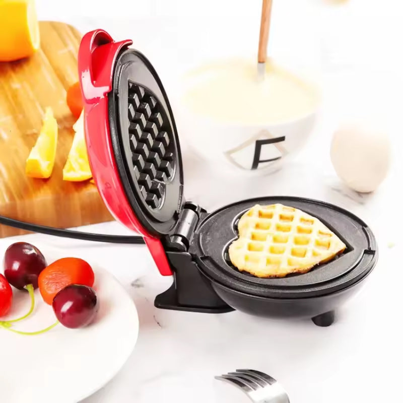 FoldYumi Mini Belgian Waffle Maker - Non-Stick & Rapid Heating