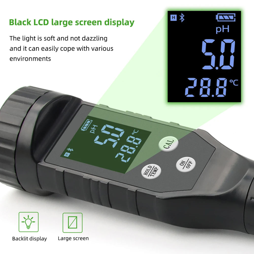 FonaWise Bluetooth Soil pH Meter ±0.1 Accuracy Lab-Grade