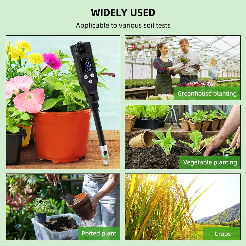 FonaWise Bluetooth Soil pH Meter ±0.1 Accuracy Lab-Grade