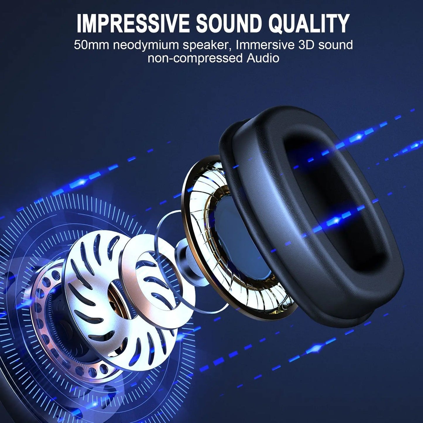 FreeLuxis Triple Mode Wireless Gaming Headset with 3D Surround Sound