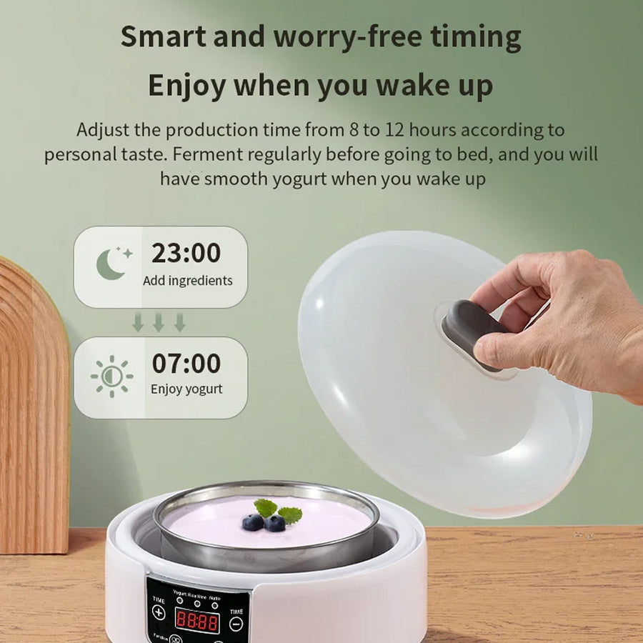 FresDaci 3-in-1 Automatic Yogurt, Natto & Rice Wine Fermentation Machine