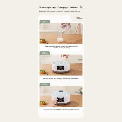 FresDaci 3-in-1 Automatic Yogurt, Natto & Rice Wine Fermentation Machine
