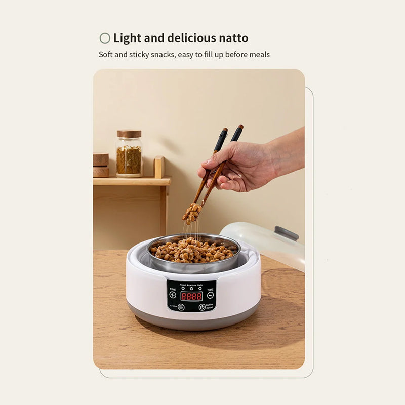 FresDaci 3-in-1 Automatic Yogurt, Natto & Rice Wine Fermentation Machine