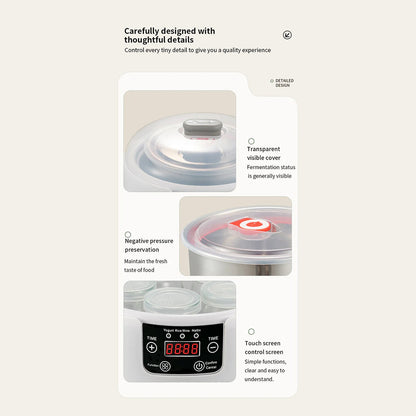 FresDaci 3-in-1 Automatic Yogurt, Natto & Rice Wine Fermentation Machine