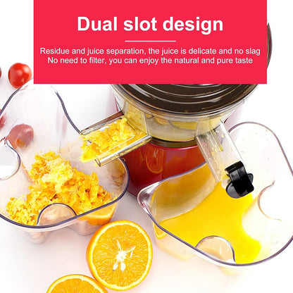 FrostyClas Cold Press Slow Masticating Juicer – 97% High Juice Yield & 70mm Large Feeding Chute