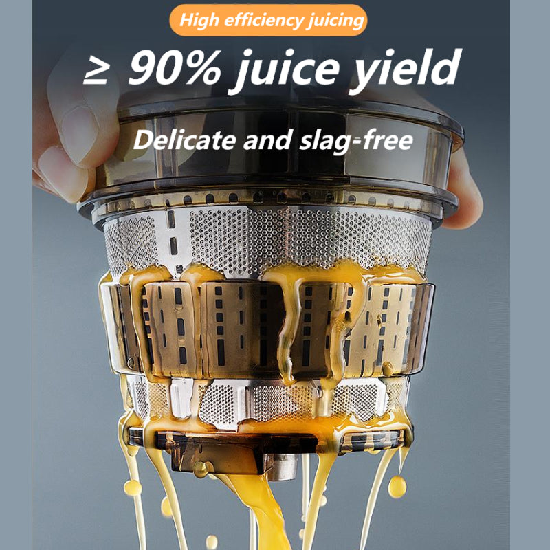 FrostyClas Cold Press Slow Masticating Juicer – 97% High Juice Yield & 70mm Large Feeding Chute