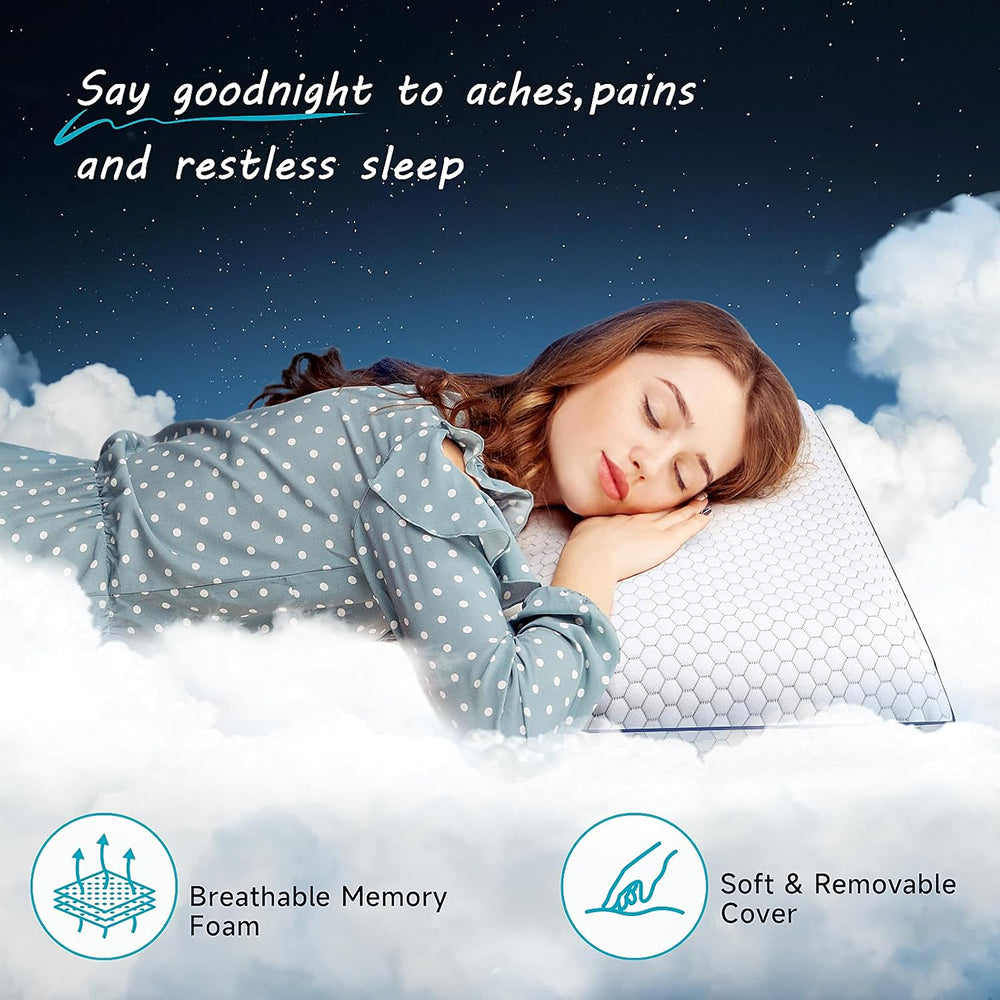 GeliPillex Orthopedic Cooling Gel Pillow for Neck Support