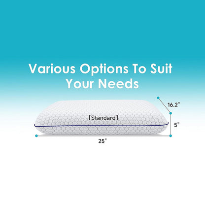 GeliPillex Orthopedic Cooling Gel Pillow for Neck Support