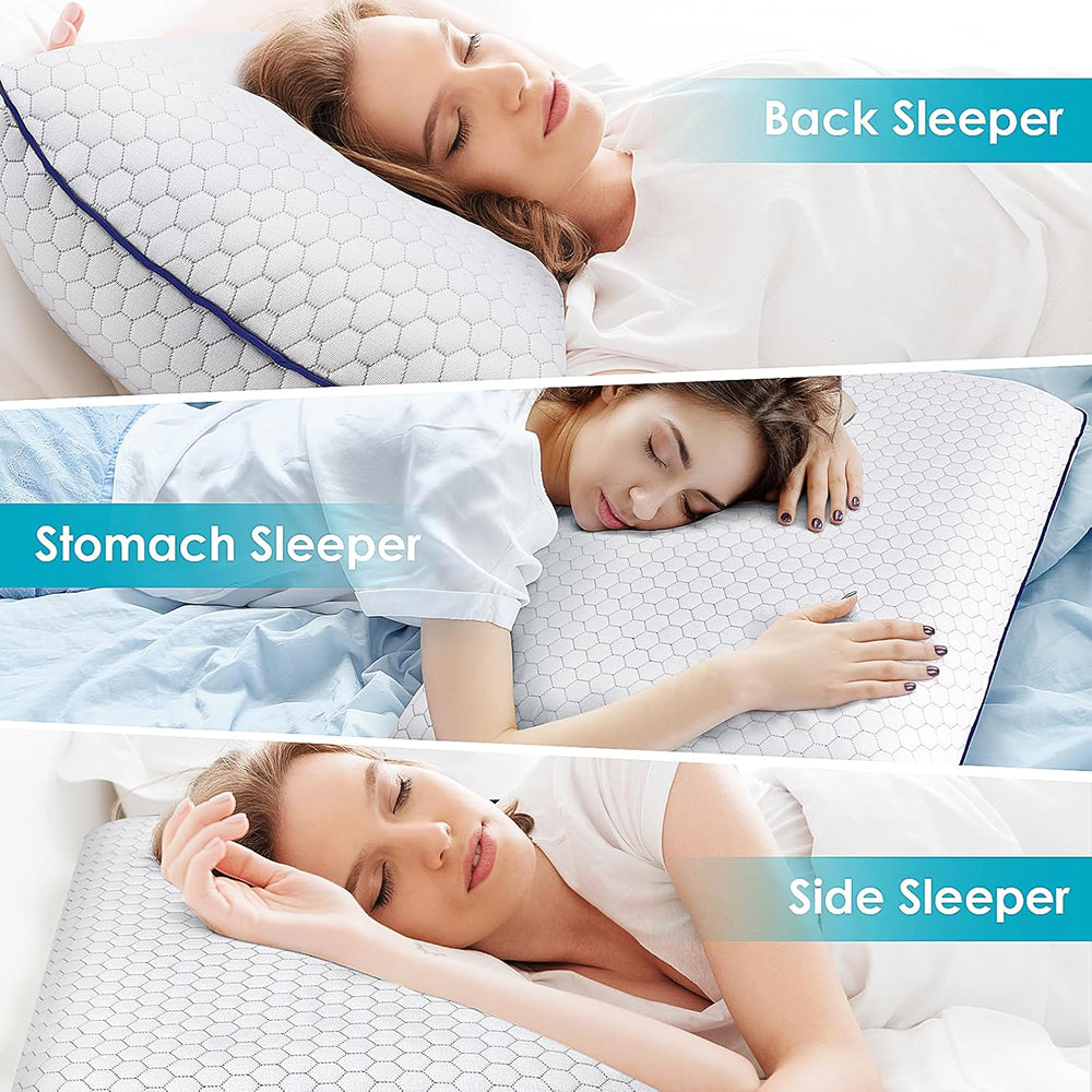 GeliPillex Orthopedic Cooling Gel Pillow for Neck Support