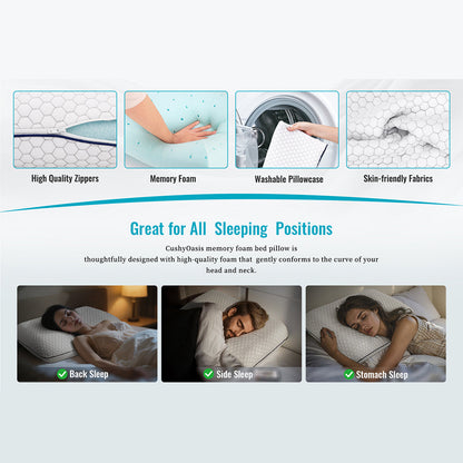 GeliPillex Orthopedic Cooling Gel Pillow for Neck Support