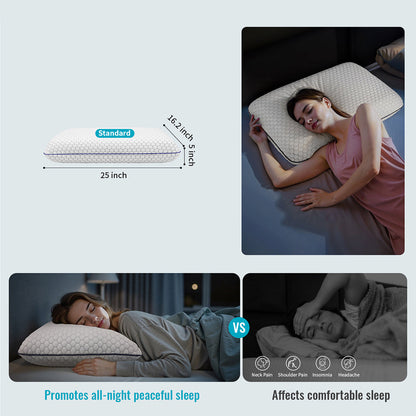 GeliPillex Orthopedic Cooling Gel Pillow for Neck Support
