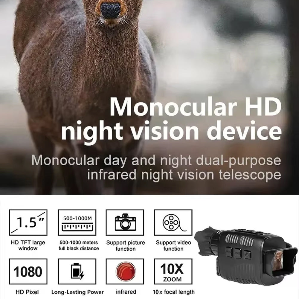 GesDoriq HD Night Vision Monocular 1080P 800m Range