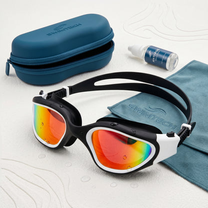 SwiGoxim Polarised Anti-Fog Swim Goggles with 3D Double Seal
