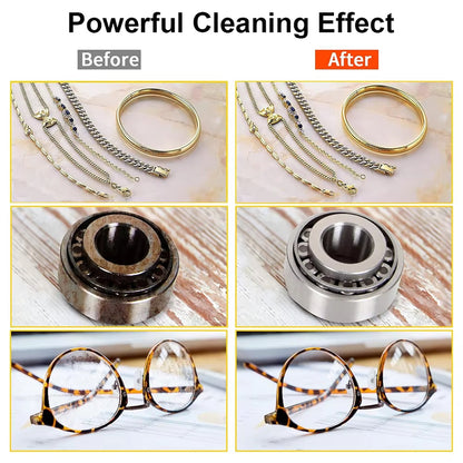 GlorVemi 40kHz Professional Ultrasonic Cleaner for Jewellery and Glasses