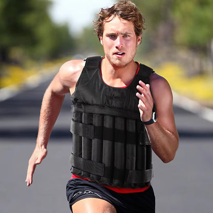 GraviVest 1-50kg Adjustable Weighted Vest for Training
