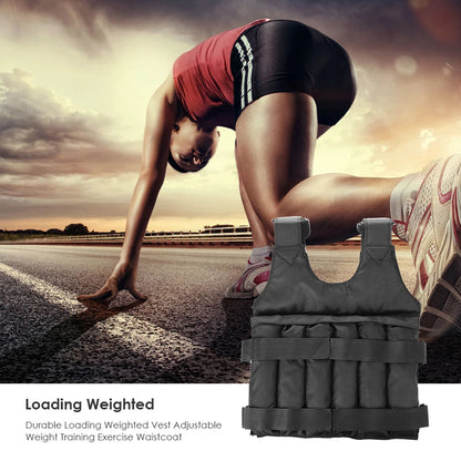 GraviVest 1-50kg Adjustable Weighted Vest for Training