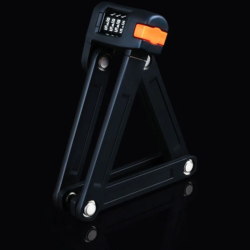 BikeKiLox Foldable Bike Lock - High-Manganese Steel Anti-Theft Protection