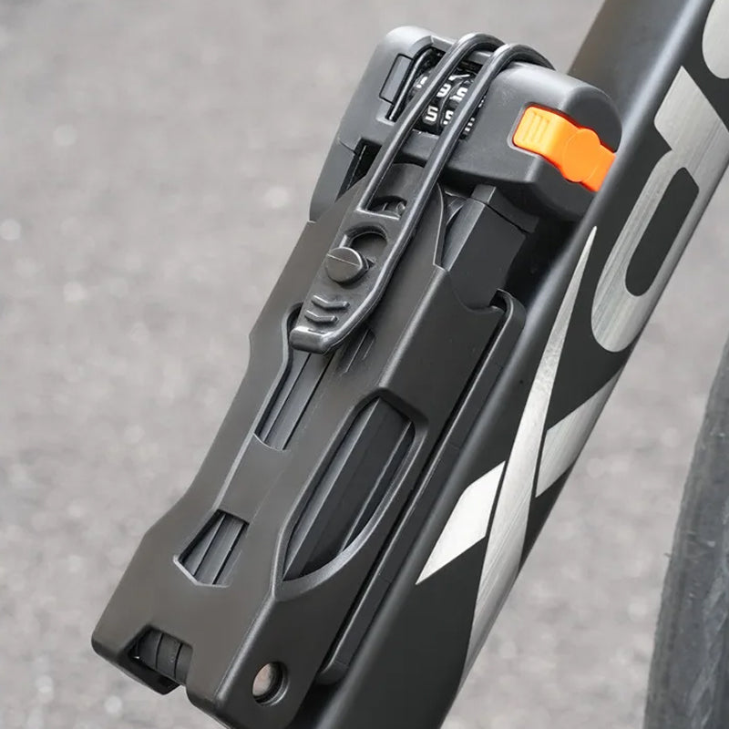 BikeKiLox Foldable Bike Lock - High-Manganese Steel Anti-Theft Protection