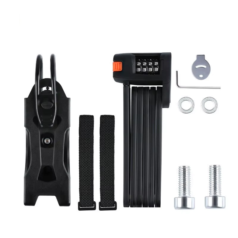 BikeKiLox Foldable Bike Lock - High-Manganese Steel Anti-Theft Protection